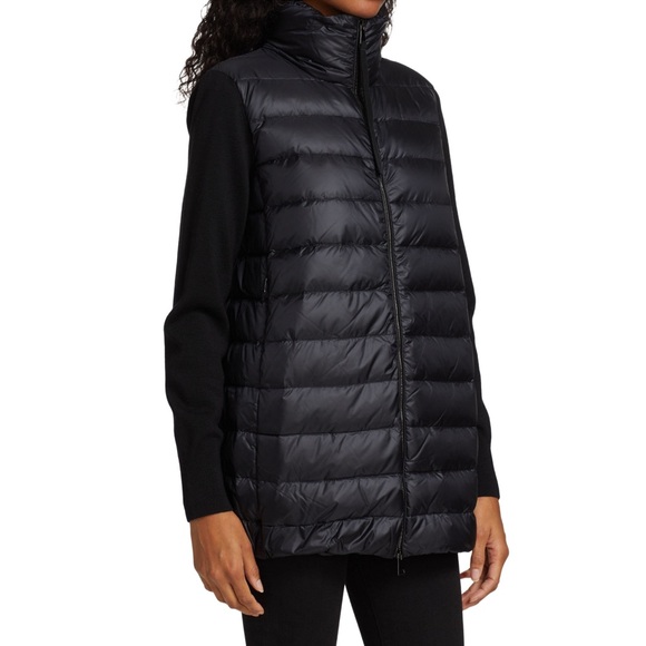 Moncler Long Down Knit Combo Jacket - Picture 5 of 16